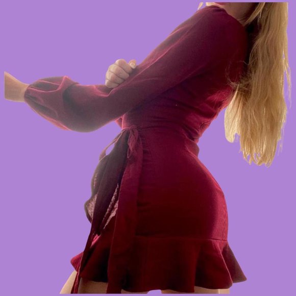 Burgundy Mini Dress from Princess Polly - Picture 4 of 4